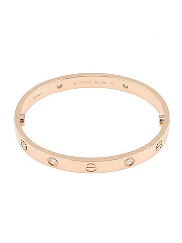 Cartier Cartier Love Bracelet 4PD Accessory 18KPG (Pink Gold) Diamond Women's Gold Tone Clear B6036016 (view 2)