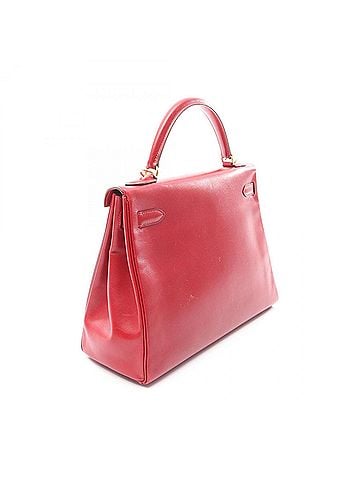 Hermès Hermes Kelly 32, 2-way handbag, Tadelakt, women's, red. (view 2)