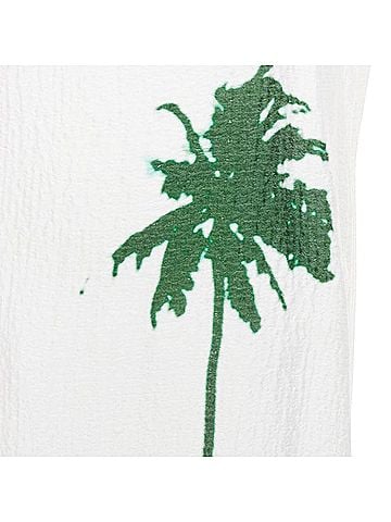 Dries Van Noten DRIES VAN NOTEN 2020 Len Lye linen blend palm tree print shift dress FR38 M (view 2)