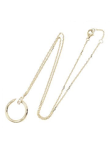 Cartier Cartier Juste un Clou Necklace, Diamond 18K (Yellow Gold), Women's, Gold Tone, Clear B7224512 (view 2)