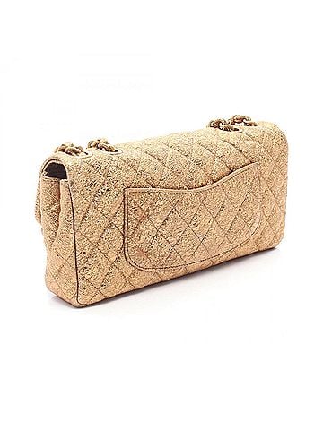 Chanel Chanel Matelassé Metallic Shoulder Bag/Handbag, Leather, Women's, Gold Tone (view 2)