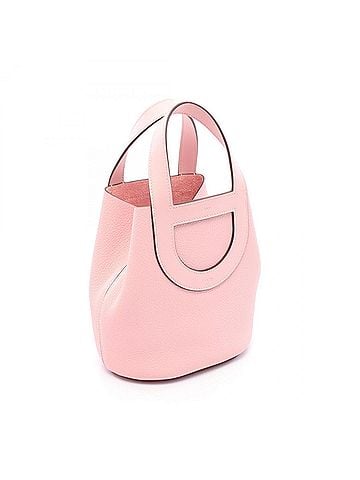 Hermès Hermes In the Loop 18 Handbag, Leather, Calfskin (Cowhide), Taurillon Clemence Veau Swift, Pink (view 2)
