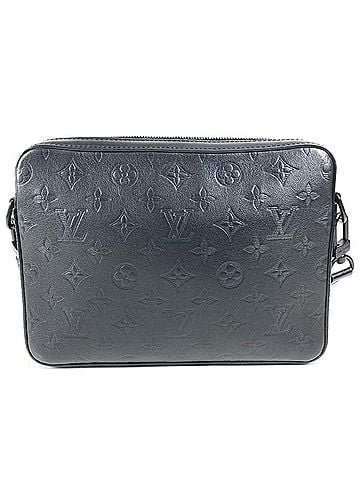 Louis Vuitton LOUIS VUITTON M69827 Monogram Shadow Duo Messenger Bag, Crossbody Shoulder Leather, Men's & Women's, Black (view 2)