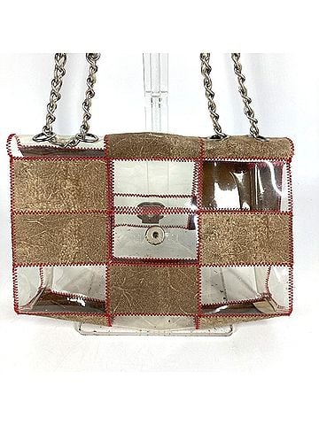 Chanel CHANEL Vintage Logo Stitch CC Coco Mark Bag, Flap, Double Chain, Crossbody Shoulder Vinyl, Men's & Women's, Beige (view 2)