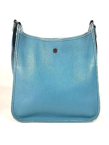 Hermès HERMES Vespa PM bag, crossbody shoulder leather, men's and women's, blue jean blue. (view 2)