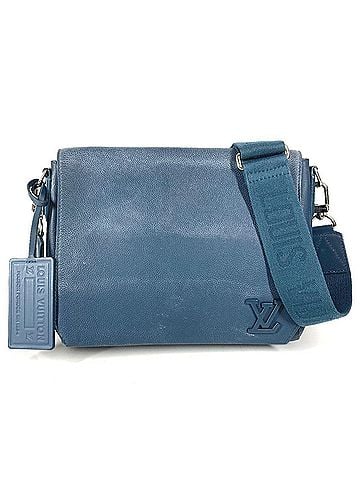Louis Vuitton LOUIS VUITTON M21363 LV Aerogram Takeoff Messenger Crossbody Bag Flap Shoulder Leather Men's Women's Navy (view 1)