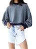 FP Movement Stripes Blue Gray Sweatshirt Size S - photo 3