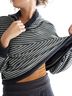 FP Movement Stripes Blue Gray Sweatshirt Size S - photo 1