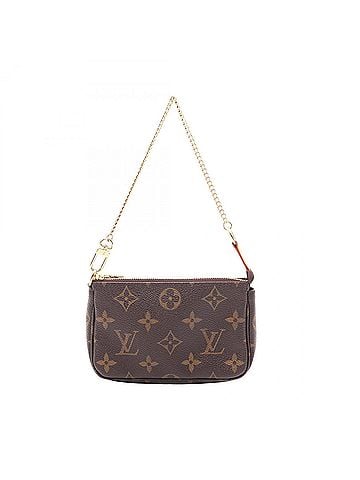 Louis Vuitton Louis Vuitton Mini Pochette Accessoires Handbag, Coated Canvas and Leather, Monogram Pattern, Women's, Brown, M58009 (view 1)