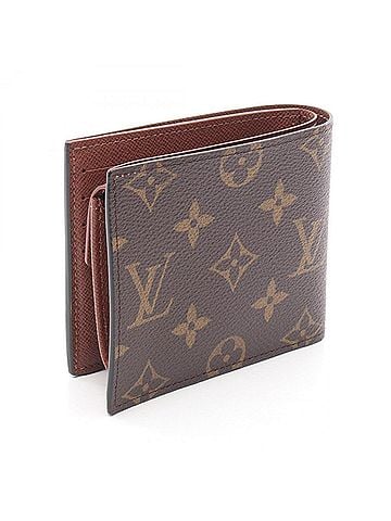 Louis Vuitton Louis Vuitton Portefeuille Marco NM Bi-fold Wallet, Coated Canvas, Monogram, Men's, Brown, M62288 (view 2)