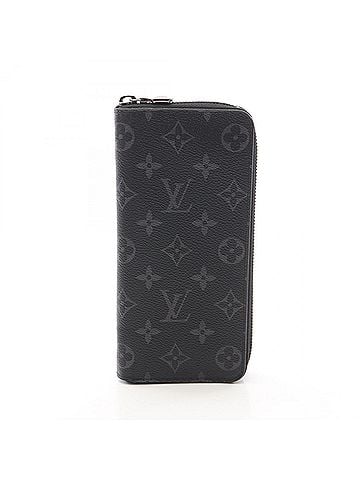 Louis Vuitton Louis Vuitton Zippy Wallet Vertical Monogram Eclipse Round Long Leather Men's Black M62295 (view 1)