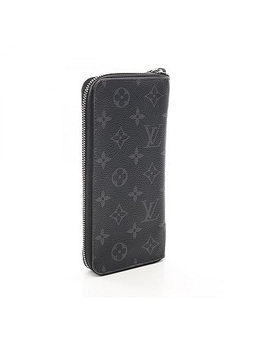 Louis Vuitton Louis Vuitton Zippy Wallet Vertical Monogram Eclipse Round Long Leather Men's Black M62295 (view 2)