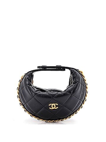 Chanel Chain Around Hobo Pouch Quilted Lambskin Extra Mini (view 1)