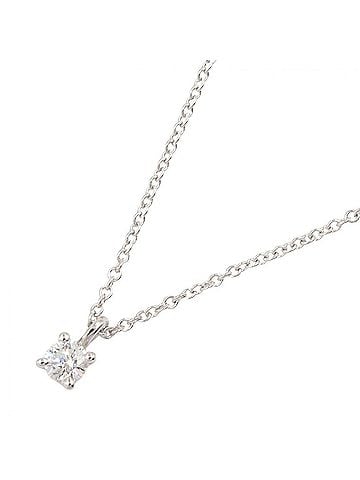 Tiffany & Co. Tiffany & Co. Solitaire Necklace, Platinum (Pt950), Diamond, Women's, Silver/Clear Tone (view 1)
