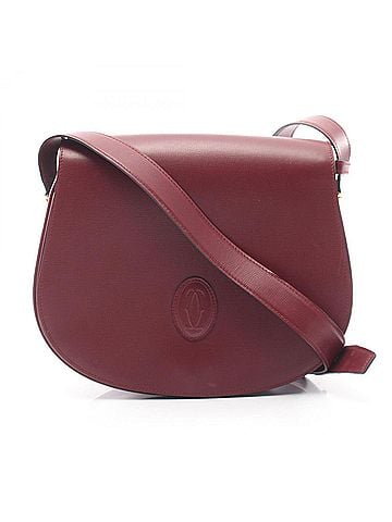 Cartier Cartier Must Line Shoulder Bag/Handbag, Leather, Women's, Bordeaux (Burgundy) (view 1)