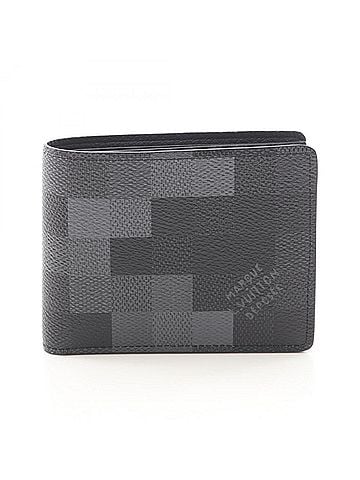 Louis Vuitton Louis Vuitton Portefeuille Slender Billfold Wallet, Coated Canvas, Men's, Black/Gray, M14927 (view 1)