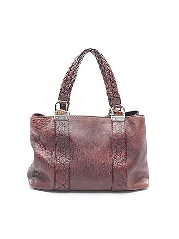 Gucci Gucci Bamboo Tote Bag Handbag Leather Women's Bordeaux 232947 (view 1)