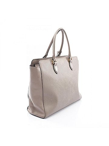Prada Prada 2-way handbag, Saffiano leather, women's, beige. (view 2)