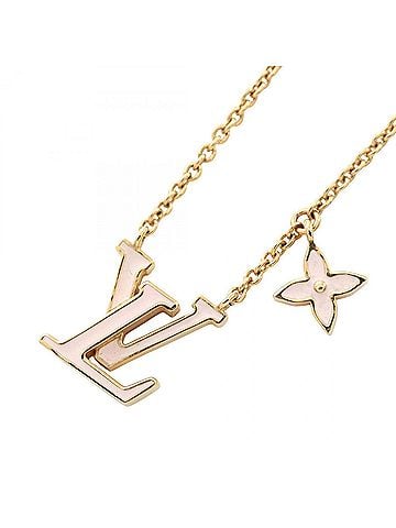 Louis Vuitton Louis Vuitton LV Iconic Necklace Jewelry GP (Gold Plated) Enamel Women's Gold Tone Pink M01215 (view 1)