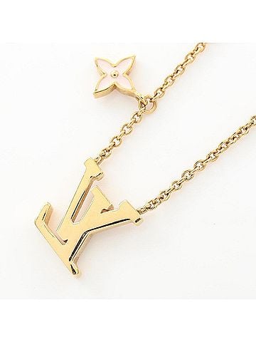 Louis Vuitton Louis Vuitton LV Iconic Necklace Jewelry GP (Gold Plated) Enamel Women's Gold Tone Pink M01215 (view 2)