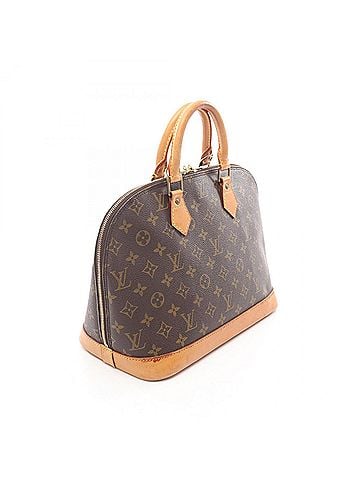 Louis Vuitton Louis Vuitton Alma PM Monogram Handbag, Coated Canvas Leather, Women's, Brown, M51130 (view 2)
