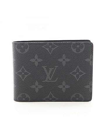 Louis Vuitton Louis Vuitton Portefeuille Multiple Monogram Eclipse Bi-fold Wallet, Leather, Men's, Black, M61695 (view 1)