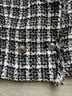 Sandro Plaid Black White Blazer Size S - photo 3