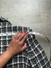 Sandro Plaid Black White Blazer Size S - photo 7
