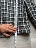 Sandro Plaid Black White Blazer Size S - photo 6