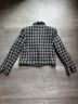 Sandro Plaid Black White Blazer Size S - photo 10