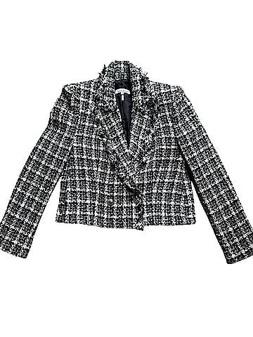 Sandro Tweed Plaid Double Breasted Blazer (view 1)