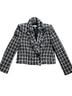 Sandro Plaid Black White Blazer Size S - photo 1
