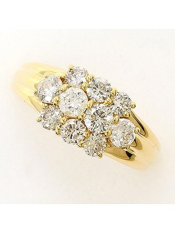 Unbranded 18K (18-karat) Yellow Gold Ring with 1 Diamond (1.10ct), Certificate of Authenticity, Total Weight 4.5g, Like New Condition. (view 1)