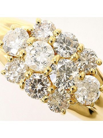 Unbranded 18K (18-karat) Yellow Gold Ring with 1 Diamond (1.10ct), Certificate of Authenticity, Total Weight 4.5g, Like New Condition. (view 2)