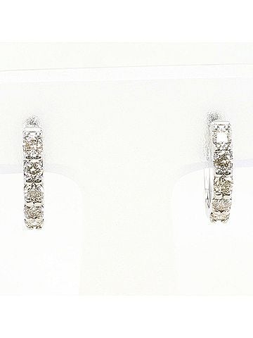 Unbranded PT900 Platinum Earrings with 0.25ct Diamonds, Total Weight 3.5g, Like New Condition. (view 1)