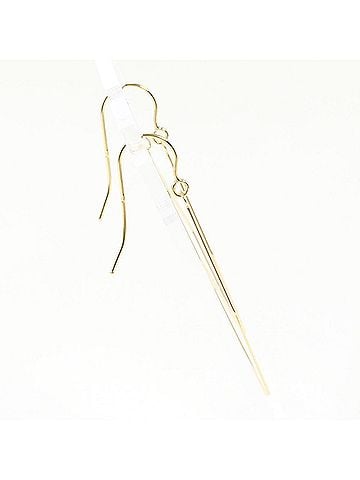 Unbranded K10 10K YG Yellow Gold Earrings, Total Weight 0.8g, Like New Jewelry (view 2)