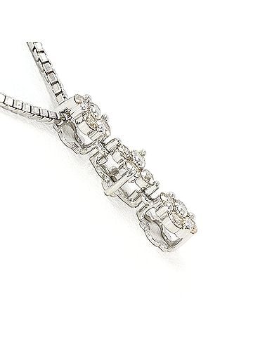 Unbranded PT900 Platinum / PT850 Necklace with Brown Diamond (0.20ct), Certificate of Authenticity, Total Weight 4.3g, 40cm, Like New Condition. (view 2)