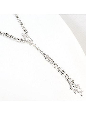 Unbranded 18K (18-karat white gold) necklace, total weight 6.9g, 40cm length, like new. (view 2)