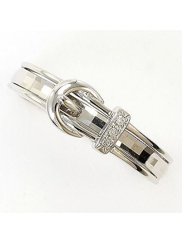 Unbranded PT900 Platinum Ring with 1 Diamond (no carat marking), Total Weight 3.8g, Like New Condition. (view 1)