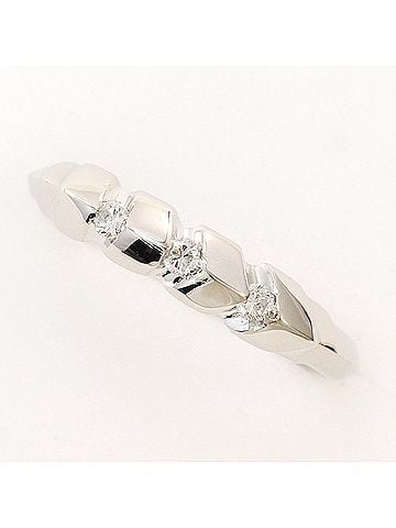 Unbranded PT900 Platinum Ring with 0.08ct Diamond, Total Weight 2.8g, Like New Condition. (view 1)