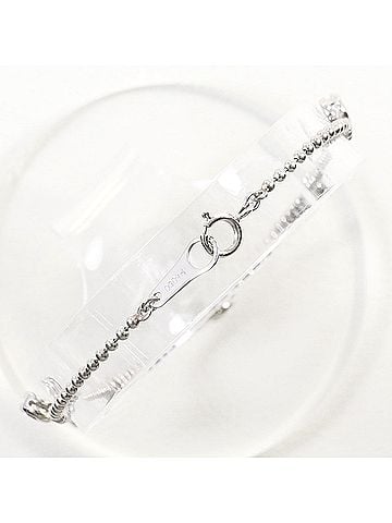 Unbranded PT850 Platinum Bracelet with 0.13ct Diamonds, Total Weight 3.6g, 19cm, Like New Condition. (view 2)
