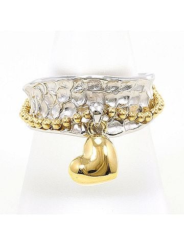 Unbranded PT900 Platinum 18K Yellow Gold Ring, Total Weight 13.0g, Like New Condition. (view 1)