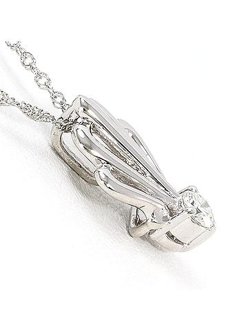 Unbranded PT900 Platinum / PT850 Necklace with 0.11ct Diamond, Total Weight 2.8g, 39cm, Like New Condition. (view 2)