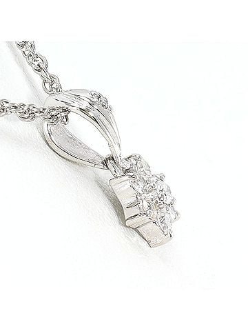 Unbranded PT900 Platinum / PT850 Necklace with 0.13ct Diamond, Total Weight 3.0g, 40cm Length, Jewelry (view 2)