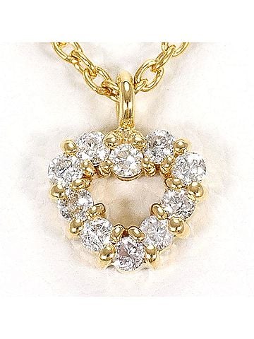 Unbranded 18K (18-karat) Yellow Gold Necklace with 0.16ct Diamond, Total Weight 1.9g, 40cm Length, Like New Condition. (view 1)