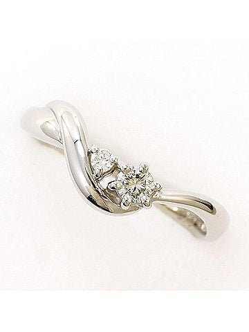 Unbranded PT900 Platinum Ring with 0.12 ct Diamond, Total Weight 2.7g, Like New Condition. (view 1)