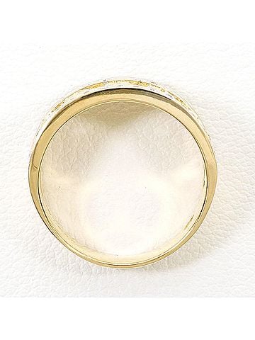 Unbranded K14 14K YG Yellow Gold Ring, 1 Zirconia Stone, Total Weight 3.7g, Like New Condition (view 2)
