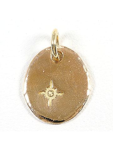 Unbranded K10 10K YG Yellow Gold Pendant Top, Total Weight 2.5g, Like New Jewelry (view 1)