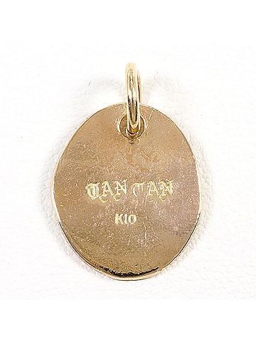 Unbranded K10 10K YG Yellow Gold Pendant Top, Total Weight 2.5g, Like New Jewelry (view 2)