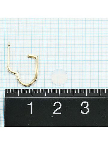 Unbranded K10 10K YG Yellow Gold Earrings, Total Weight 0.7g, Like New Jewelry (view 2)